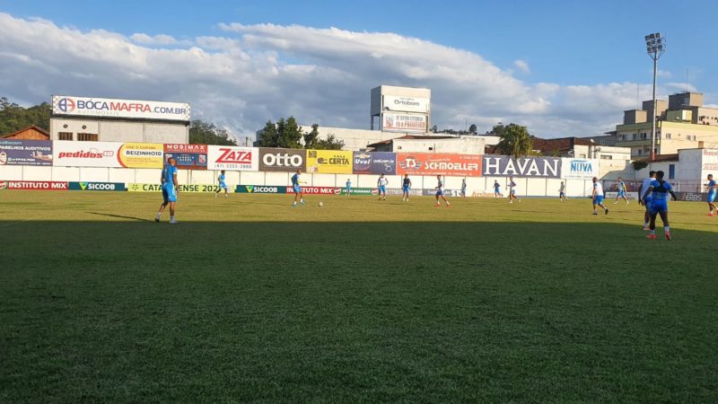 Brusque encerrou a prepara&ccedil;&atilde;o para encarar o Ava&iacute; – Foto: Brusque F.C/Divulga&ccedil;&atilde;o