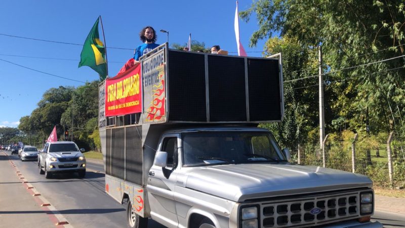 Manifestação contra Bolsonaro em Criciúma – Foto: Renam Meinem/NDTV