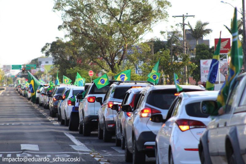Manifestação pró-Bolsonaro em Criciúma – Foto: Divulgação/ Eduardo Shaucoski