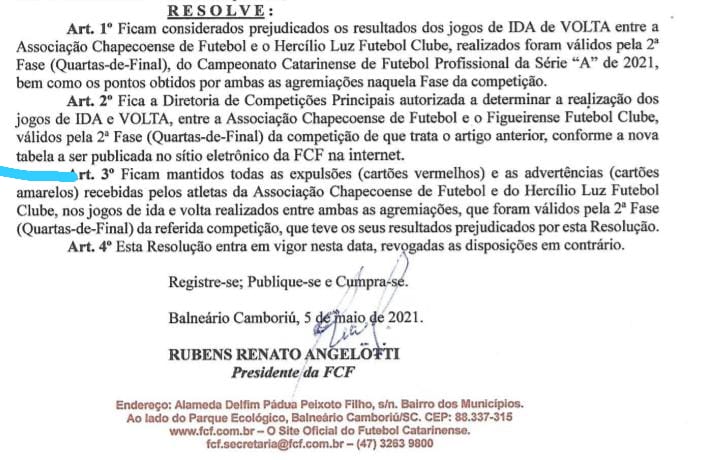 Cart&otilde;es continuam valendo. Resultado gol foram anulados. – Foto: resolu&ccedil;&atilde;o 20/2021/reprodu&ccedil;&atilde;o