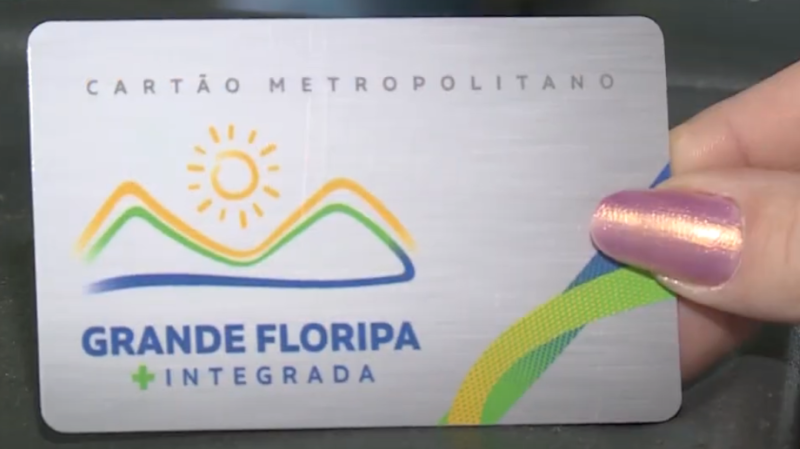 ‘Grande Floripa Mais Integrada’ começou a ser utilizado pelos usuários da Biguaçu Transportes Coletivos – Foto: Reprodução/NDTV RecordTV