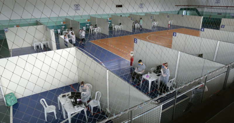 Centro de Triagem em Joinville foi desabilitado nesta semana – Foto: Prefeitura de Joinville