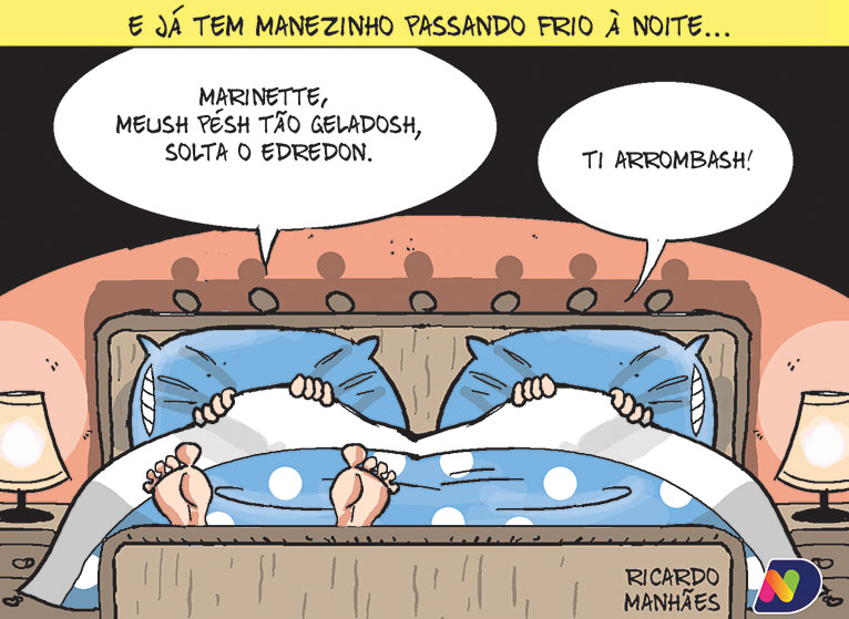 Confira a charge desta sexta-feira