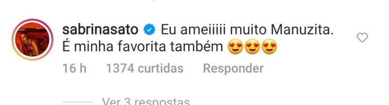 Sabrina Sato amou o novo corte de Manu Gavassi – Foto: Reprodu&ccedil;&atilde;o Instagram