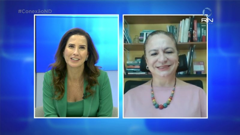 M&aacute;rcia Dutra comanda o Conex&atilde;o ND desta sexta-feira – Foto: Reprodu&ccedil;&atilde;o/NDTV