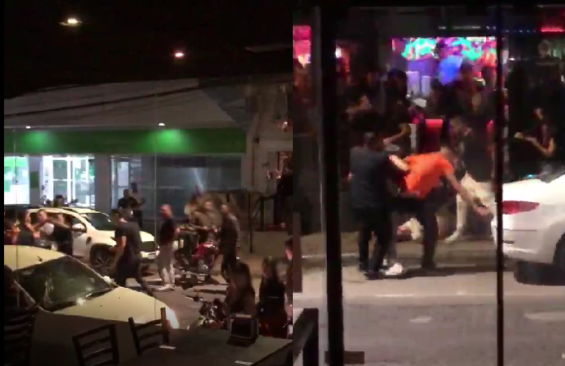 Confusão foi registradas por estabelecimentos vizinhos