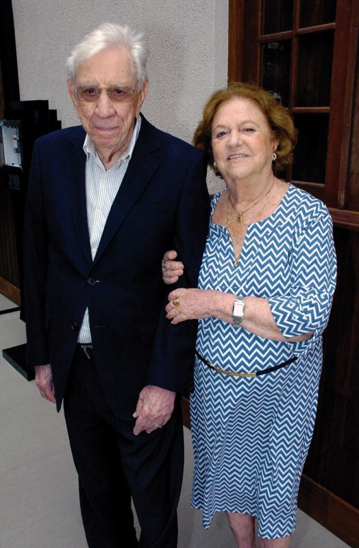 Colombo Salles e a esposa Dayse Werner Salles, sempre juntos &#8211; Foto: Marco Cezar