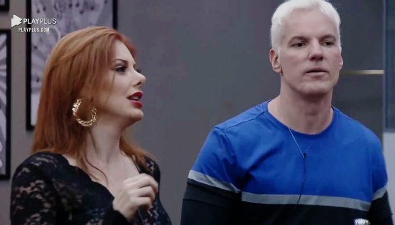 Deborah Albuquerque e Bruno protagonizaram briga no Power Couple – Foto: Reprodu&ccedil;&atilde;o/Record TV
