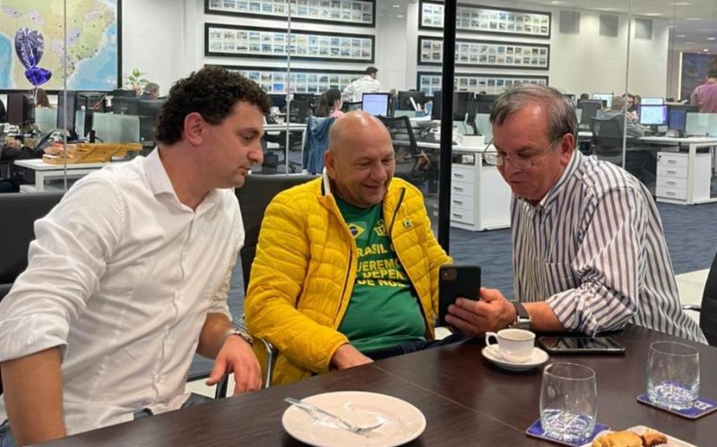Deputado Rog&eacute;rio Peninha teve reuni&atilde;o com Luciano Hang- Foto: Divulga&ccedil;&atilde;o