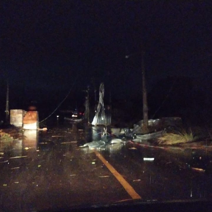 A cidade teve vários pontos afetados. - Divulgação/ND