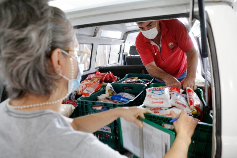 Campanha arrecadou 14 toneladas de alimentos em Joinville – Foto: Prefeitura de Joinville/Divulga&ccedil;&atilde;o