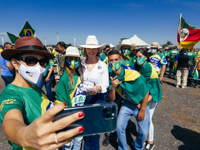 Apoiadores de Bolsonaro se reúnem na Esplanada dos Ministérios, em Brasília – Foto: Reprodução/Twitter
