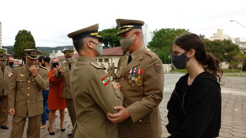 Eduardo Tasca foi promovido na manh&atilde; desta quarta-feira – Foto: Divulga&ccedil;&atilde;o/PMSC