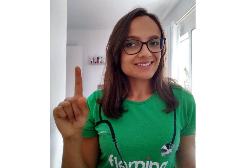 La&iacute;s foi aprovada em Medicina na UFRGS – Foto: Arquivo pessoal