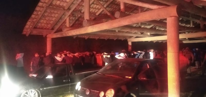 Festa deste sábado era promovida na localidade do Pitanga, em Nova Trento – Foto: PM/Divulgação