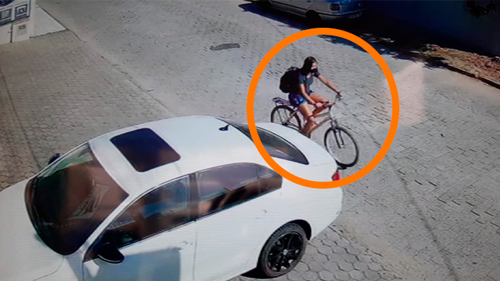 Fam&iacute;lia buscou imagens da adolescente por c&acirc;meras de seguran&ccedil;a – Foto: Reprodu&ccedil;&atilde;o/ND