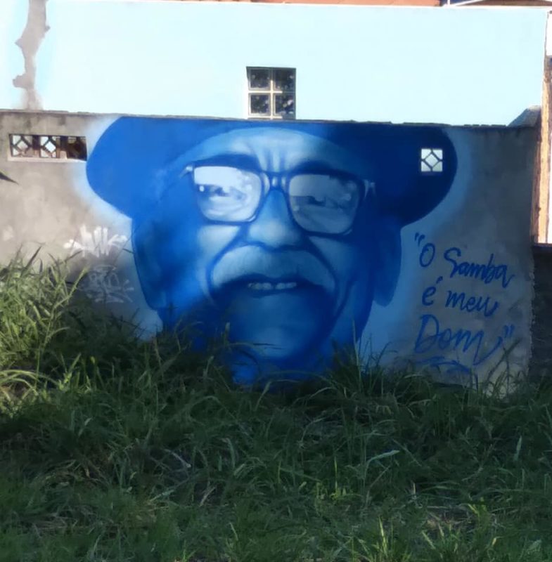 Mural localizado no Rio Vermelho, em Florianópolis, feito pelo grafiteiro Pepe Fontanari em abril