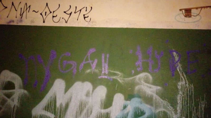 Pra&ccedil;a Andr&eacute; Marafon, no bairro S&atilde;o Crist&oacute;v&atilde;o, foi alvo de vandalismo. – Foto: Guarda Municipal/Divulga&ccedil;&atilde;o/ND