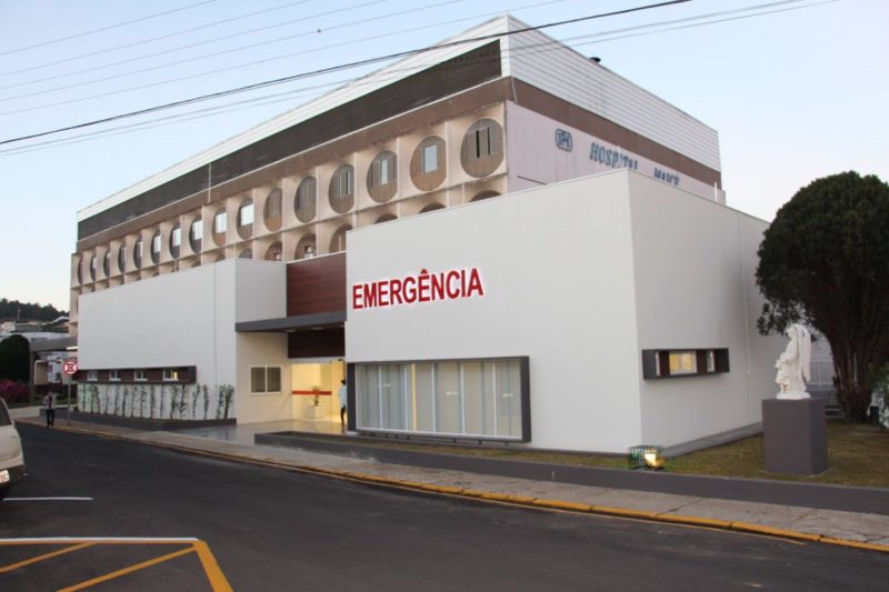 Dois geradores est&atilde;o funcionando no Hospital Maic&eacute; depois do temporal que atingiu a cidade; grande parte da cidade de Ca&ccedil;ador est&aacute; sem energia el&eacute;trica – Foto: Hospital Maic&eacute;/Divulga&ccedil;&atilde;o/ND