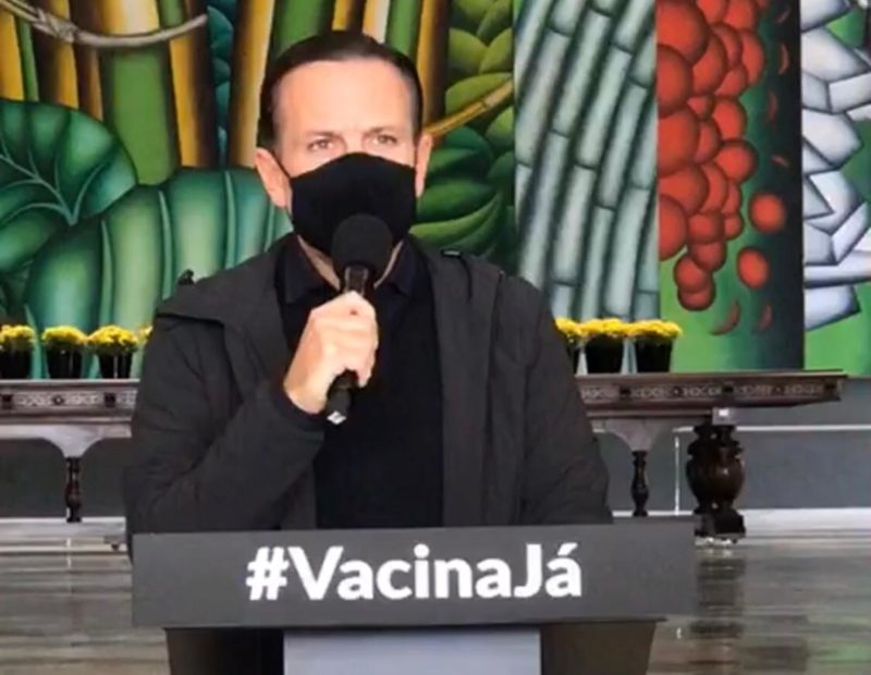 Governador João Dória (PSDB) concede entrevista sobre combate ao coronavírus no Estado &#8211; Foto: Reprodução/Instagram