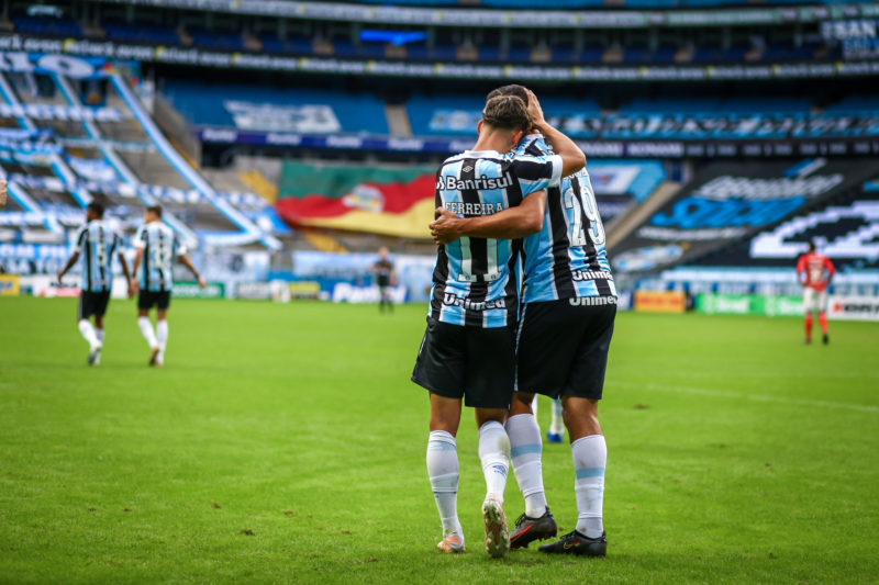 Gr&ecirc;mio empatou em 1 a 1 com o Inter e faturou o t&iacute;tulo estadual – Foto: Gr&ecirc;mio Net/GFPA/divulga&ccedil;&atilde;o