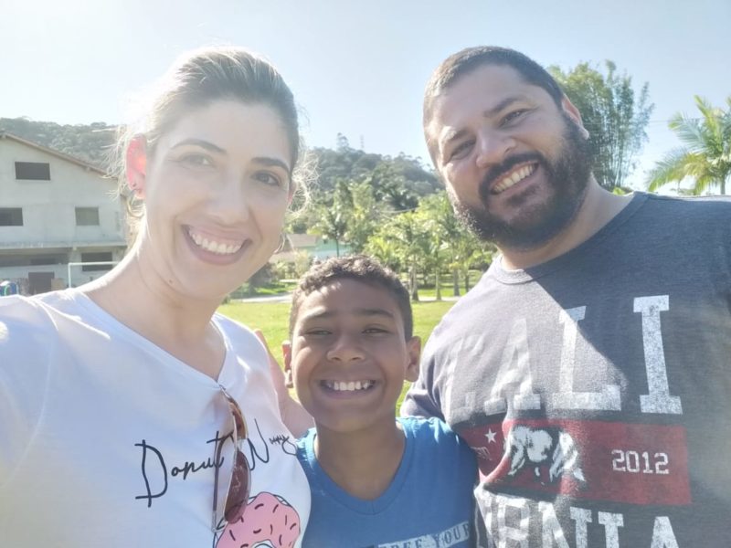 Uma das primeiras fotos em fam&iacute;lia – Foto: Arquivo pessoal/ND