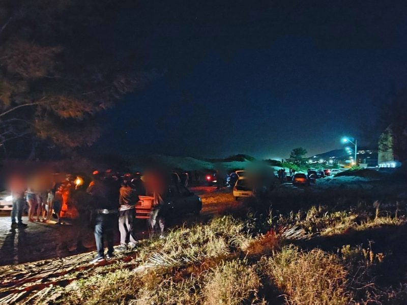 Operação da Polícia Militar termina com luau em praia de Laguna nesta madrugada de domingo (2) – Foto: Polícia Militar de Laguna/Divulgação MD