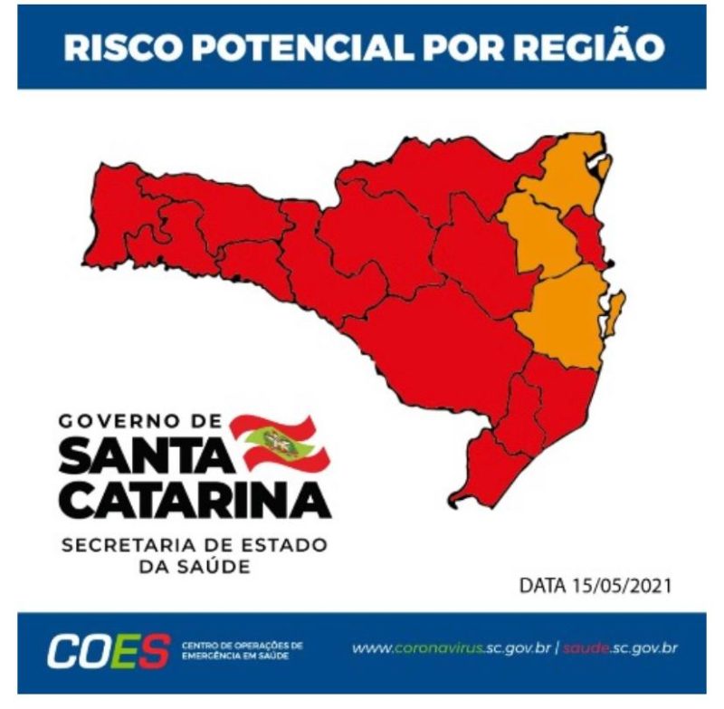Região Nordeste foi para nível grave em relação à Covid-19 – Foto: Divulgação