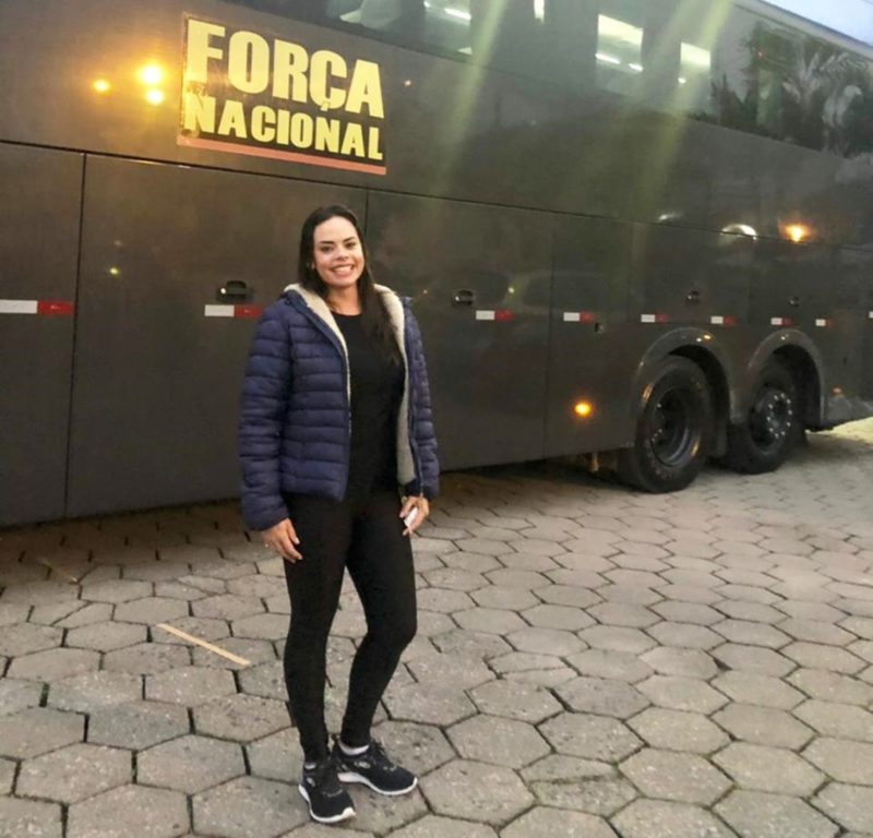 Maria Luisa Rodrigues Cordeiro, agora, integra a For&ccedil;a Nacional de Seguran&ccedil;a P&uacute;blica – Foto: PMSC/Divulga&ccedil;&atilde;o/ND