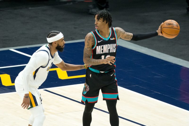 Ja Morant &eacute; o respons&aacute;vel pelo sucesso do Memphis – Foto: NBA/Divulga&ccedil;&atilde;o/ND