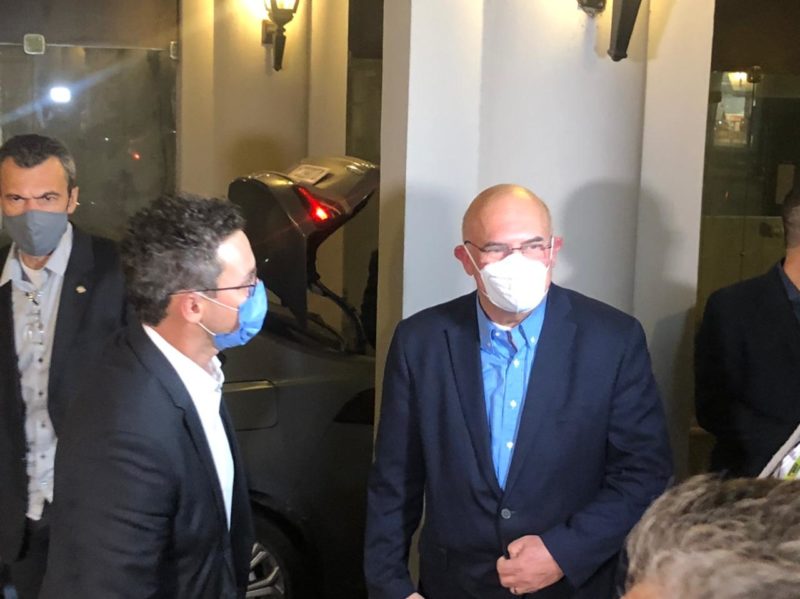 Ministro da Educa&ccedil;&atilde;o, Milton Ribeiro, chega a Blumenau – Foto: Gabriela Milanezi/NDTV Blumenau