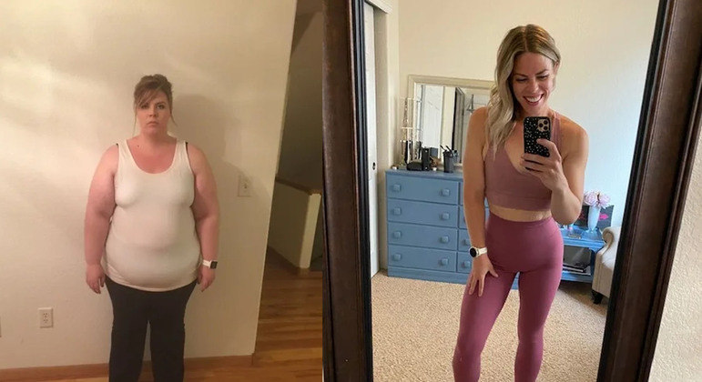 antes e depois da mulher que emagreceu
