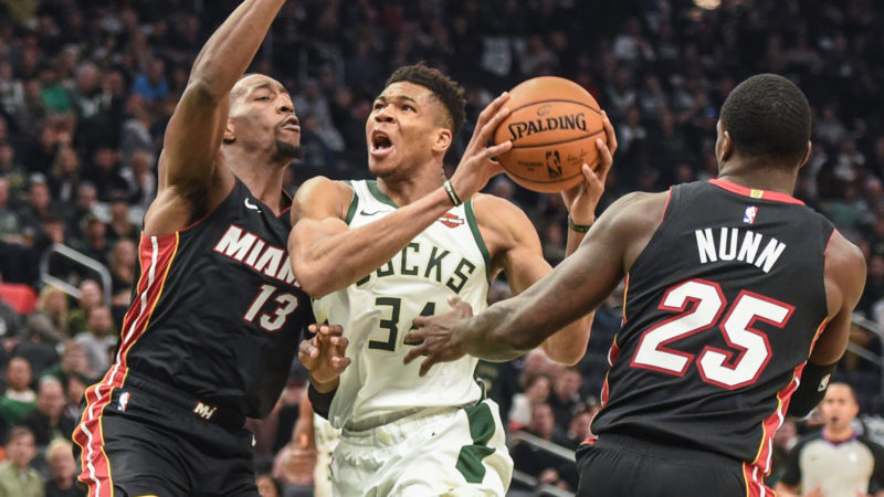 Duelo entre Bucks e Heat promete ser equilibrado – Foto: NBA/Divulga&ccedil;&atilde;o/ND