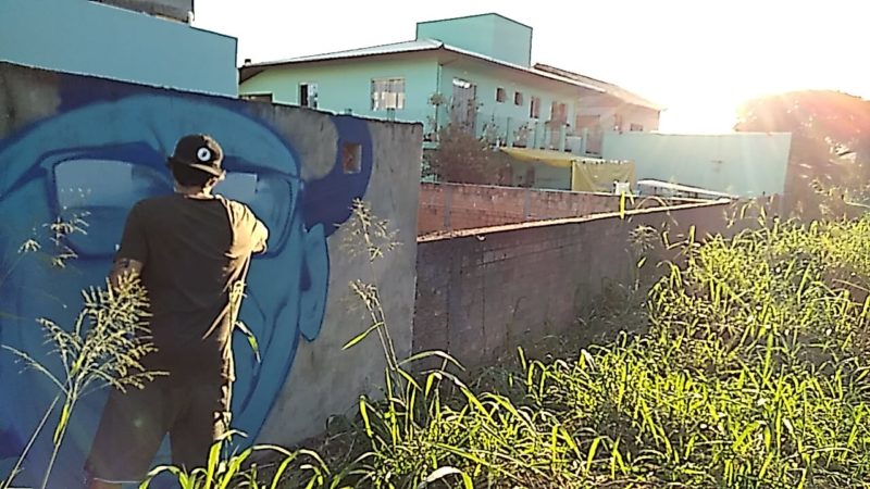 O mural foi realizado em meados de abril – Foto: Reprodução/Redes Sociais