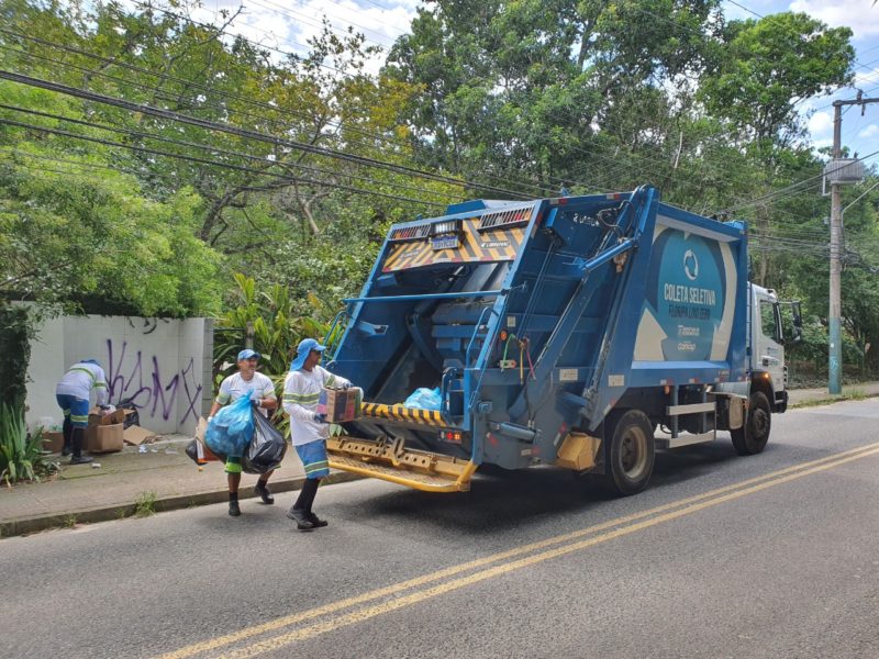 Coleta seletiva volta a funcionar normalmente após paralisação relâmpago em Florianópolis &#8211; Foto: PMF/Divulgação/ND