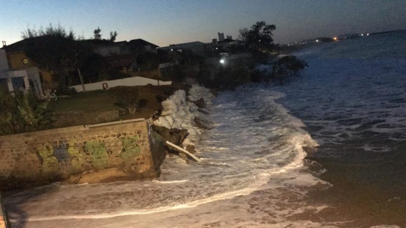 Mar pode provocar novas ressacas nas praias do Sul da Ilha – Foto: Defesa Civil de Florianópolis/Divulgação/ND