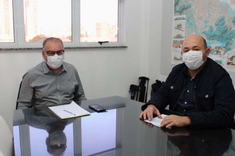 Prefeitos de Brusque e de Itaja&iacute; querem melhorias no trevo entre as duas cidades – Foto: Prefeitura de Brusque/Divulga&ccedil;&atilde;o