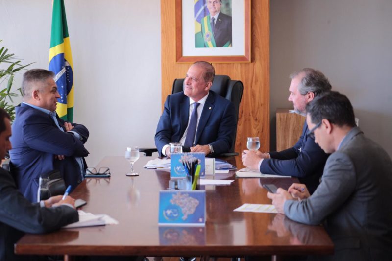 João Rodrigues esteve reunido com Onyx Lorenzoni, em Brasília. – Foto: Prefeitura de Chapecó/Divulgação/ND