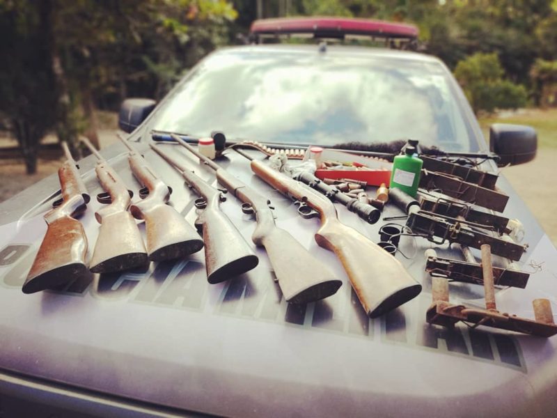 Homem foi preso na tarde de sexta-feira (30), em Jaraguá do Sul – Foto: Polícia Militar Ambiental/Divulgação