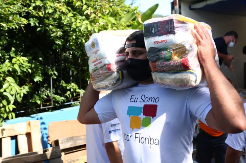 Campanha Somando contra o Covid 19 já arrecadou mais de 65 toneladas de alimentos não perecíveis – Foto: Fundação Somar/Divulgação/ND