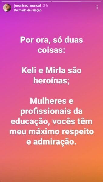 Delegado chamou Keli e Mirla de heroínas – Foto: Reprodução/Instagram
