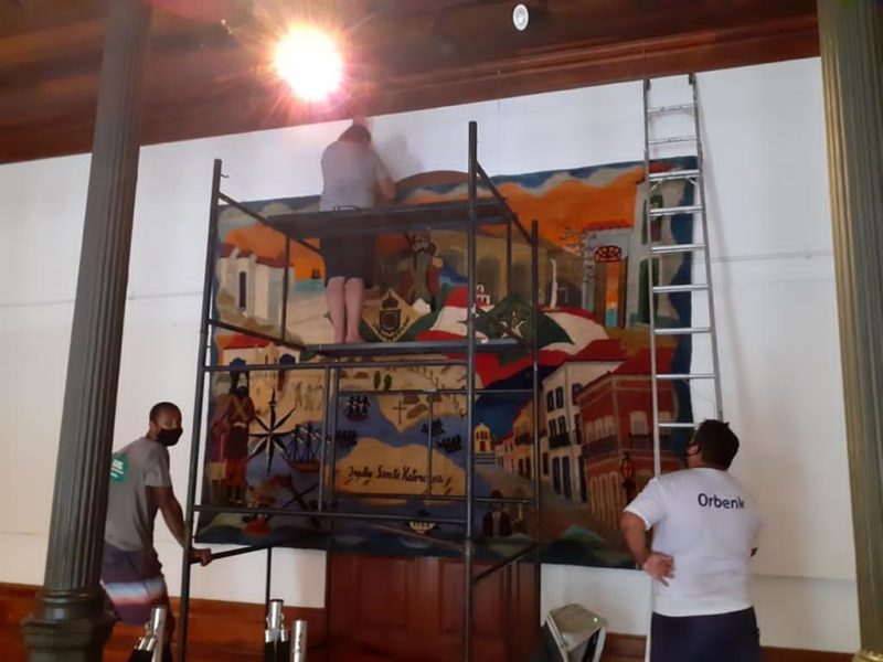 Obras de arte em local privilegiado para visitação – Foto: divulgação