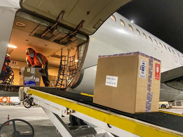 Vacina da Pfizer chegou nesta quinta-feira (20) em Santa Catarina – Foto: Ricardo Wolffenb&uuml;ttel / Secom