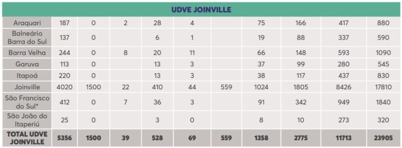 Vacinas para a UDVE Joinville – Foto: Dive/Divulgação