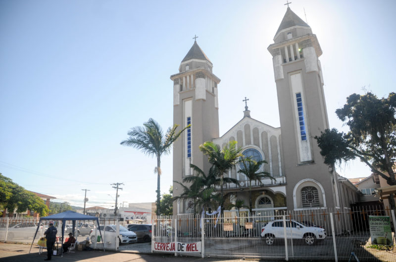 Atual estrutura da igreja matriz de Biguaçu, construída em 1941 – Foto: Leo Munhoz/ND