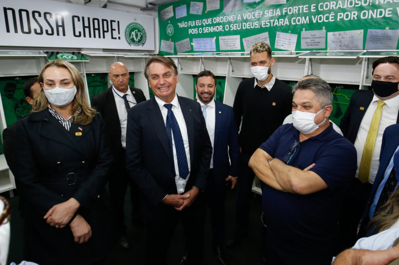 Ele conversou com a diretoria da Chapecoense – Foto: Alan Santos/Governo Federal/ND