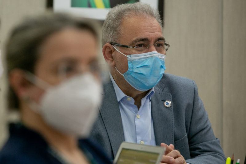 Ministro da Sa&uacute;de, Marcelo Queiroga,&nbsp; em videoconfer&ecirc;ncia com representantes da Fiocruz&nbsp; – Foto: Myke Sena/ Minist&eacute;rio da Sa&uacute;de/ Divulga&ccedil;&atilde;o/ ND