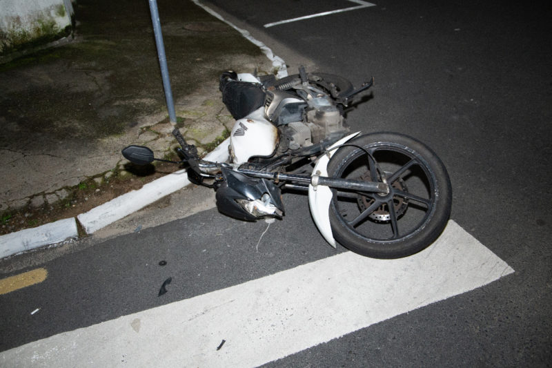 Motoboy foi abordado no meio da rua, ao sinalizar para entrar em uma rua – Foto: Arquivo pessoal/ND