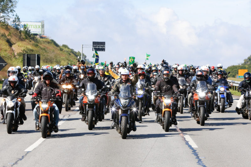 Regras do CTB (Código de Trânsito Brasileiro) precisam ser seguidas pelos participantes do passeio motociclístico em Chapecó &#8211; Foto: Alan Santos/PR/ND