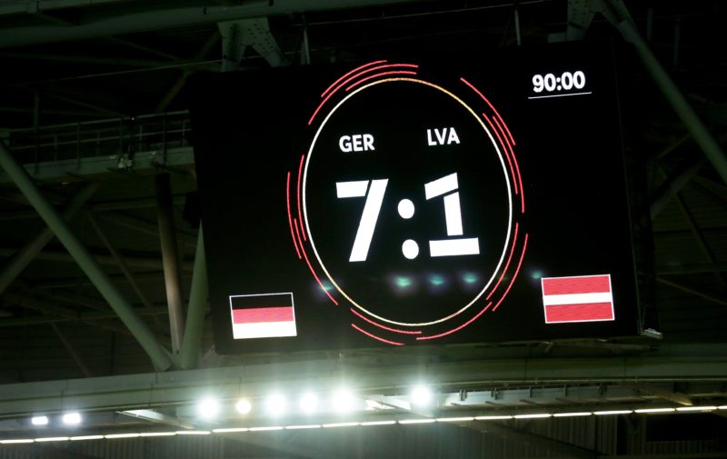 Alemanha vence amistoso por 7×1 e relembra Copa do Mundo no Brasil – Foto: Reprodução/Twitter